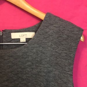 Grey pleated dress by Loft.